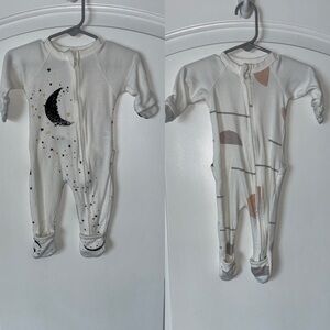 Goumi grow with you footie bundle 0-3 months bamboo